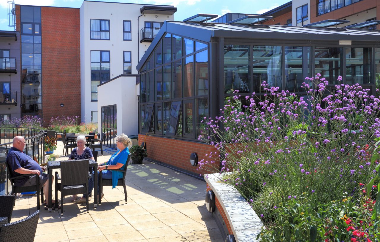 Communal leisure space for apartments at Longbridge Birmingham.